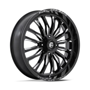 Fuel UTV – D821 ARC UTV – Black – 24″x7″ 13mm – Summer Wheels – D8212470A644